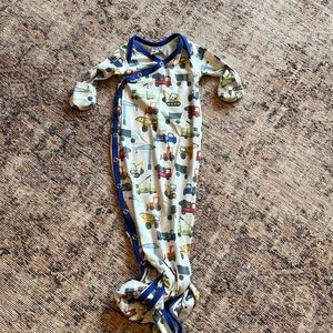 Copper Pearl Newborn Knotted Gown